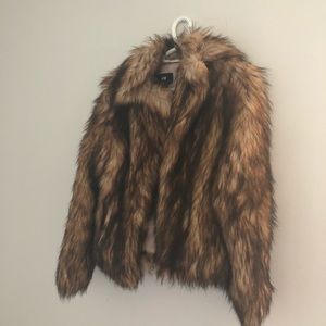 Faux fur coat